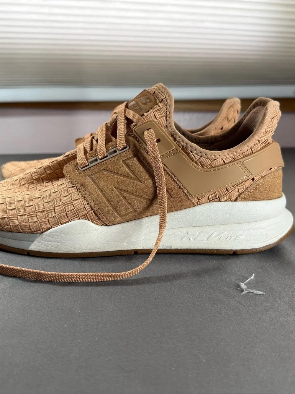 New Balance Woven Runner Sneakers - Camel/Tan